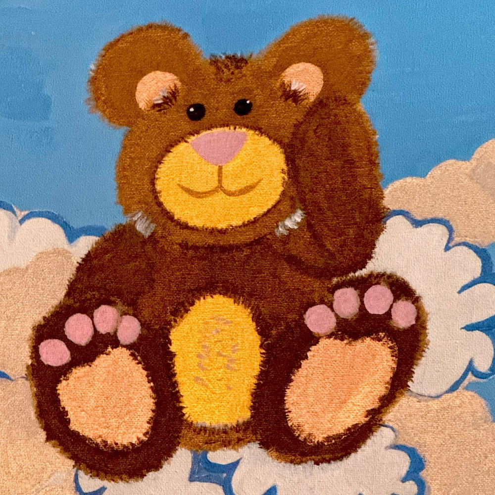 Private sale of Cute Brown Teddy Bear Art